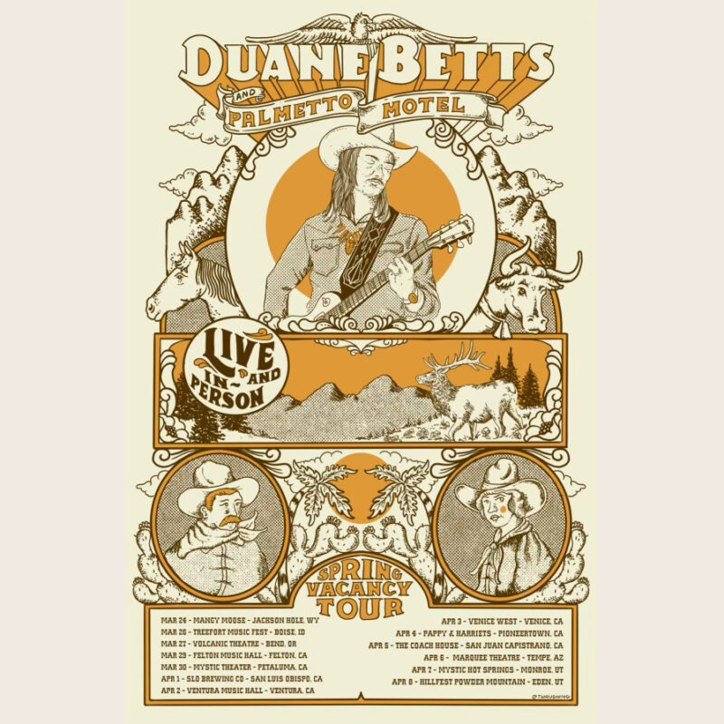 duane betts tour poster